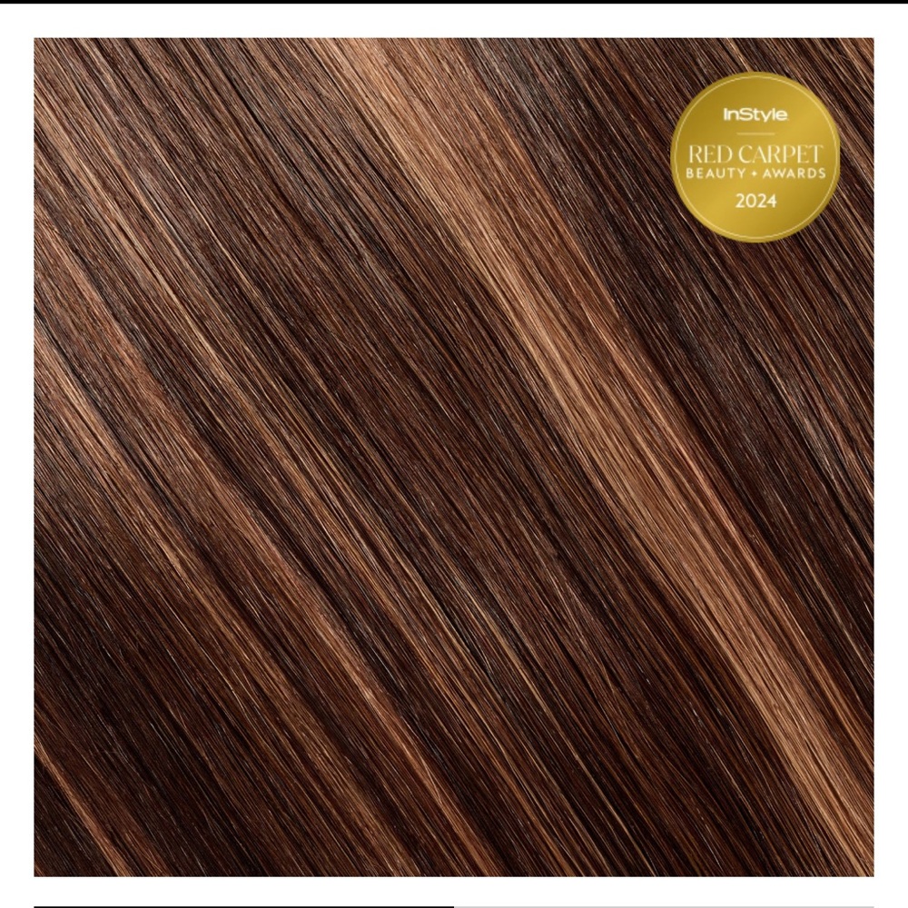BELLAMI SILK SEAM™ CLIP-IN, DARK HONEY COCOA HIGHLIGHT , 22 INCH